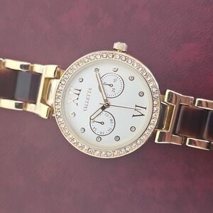 Valletta Two-Tone Tortoise Watch.